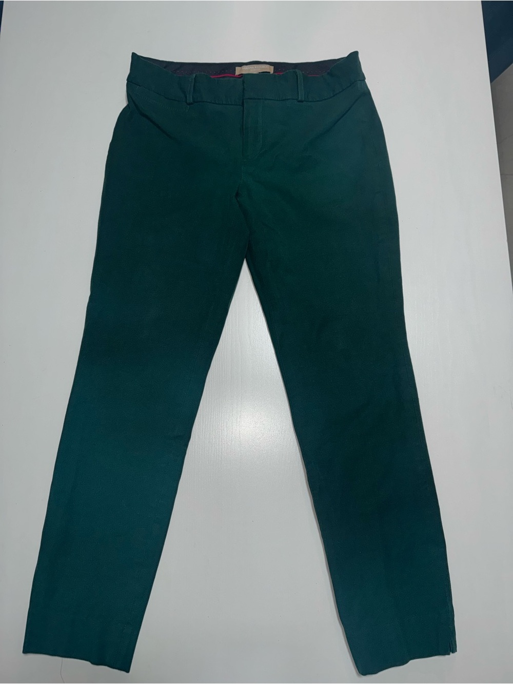 Banana Republic Sloan fit Forest Green Straight Leg pants, size 4